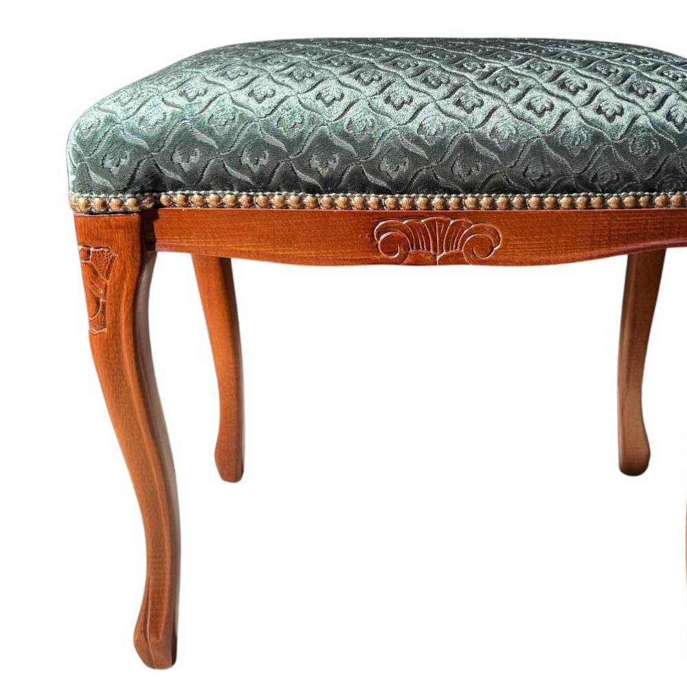 Barock Hocker gepolstert Agosto in Grün
