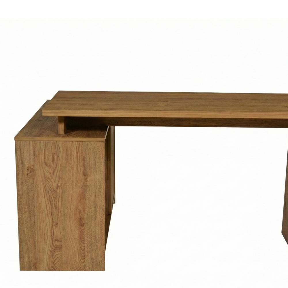 Design-Schreibtisch in Eiche Holzdekor - Nueva