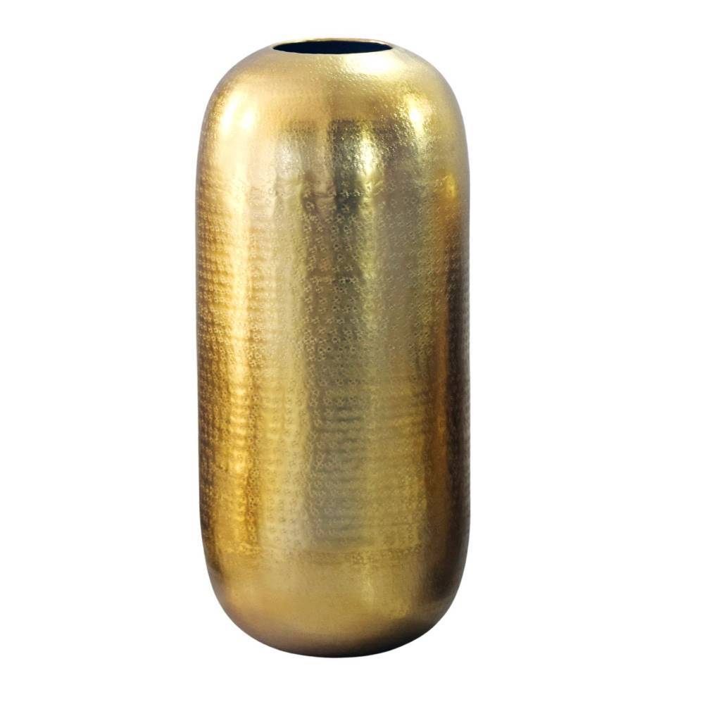 Aluminium-Vase in Goldfarben - Islando