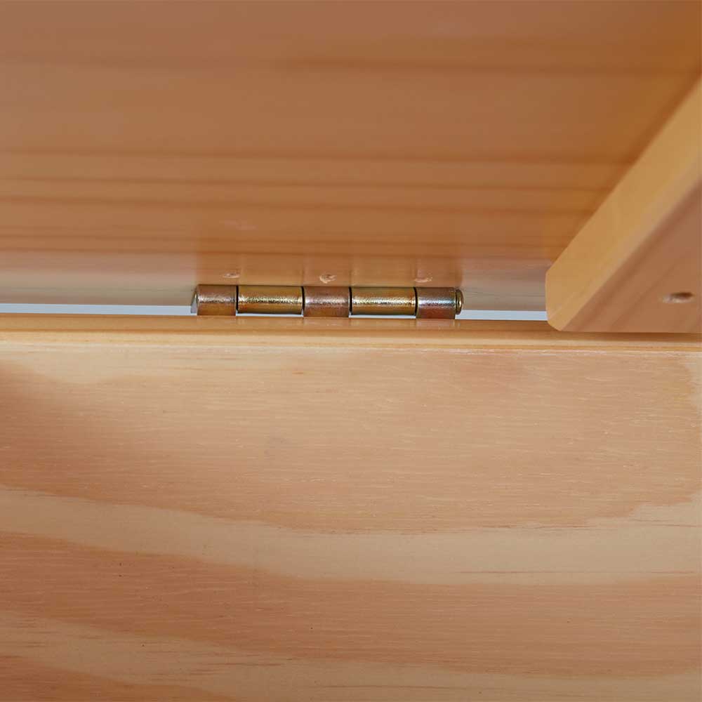 89cm breite Country Truhe mit flachem Deckel - Besi