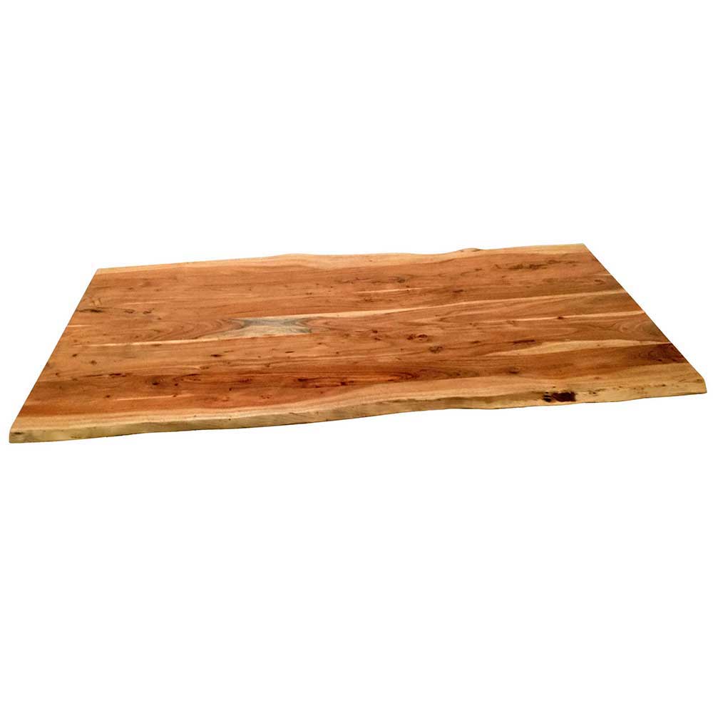 Tisch mit Holzplatte mit natürlicher Kante - Andy