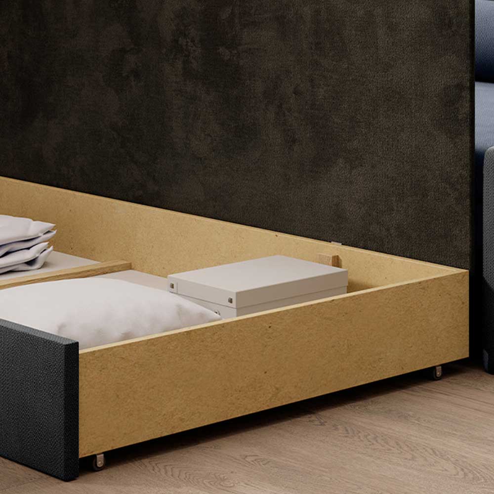 Schlafsofa in Grau und Blaugrau - Conville
