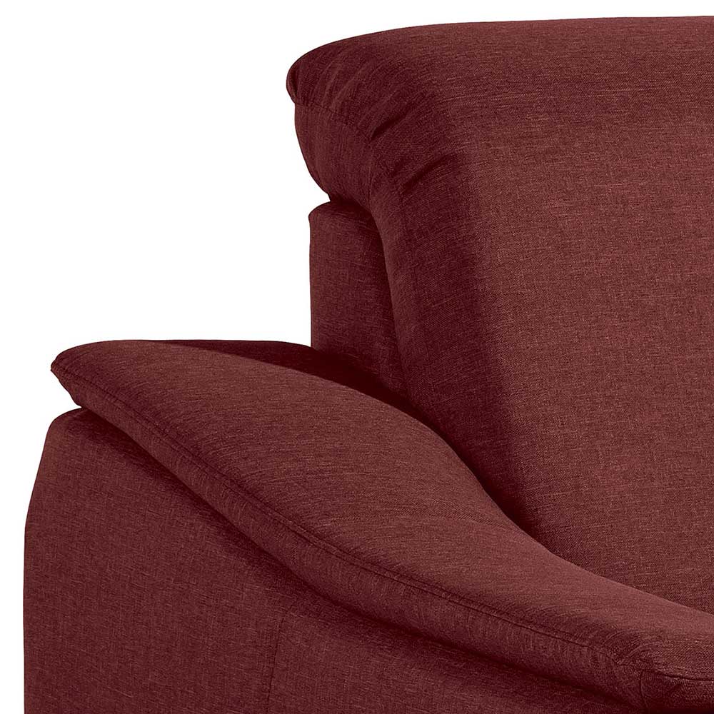 Sessel in Rot und Nussbaum Braun - Capital