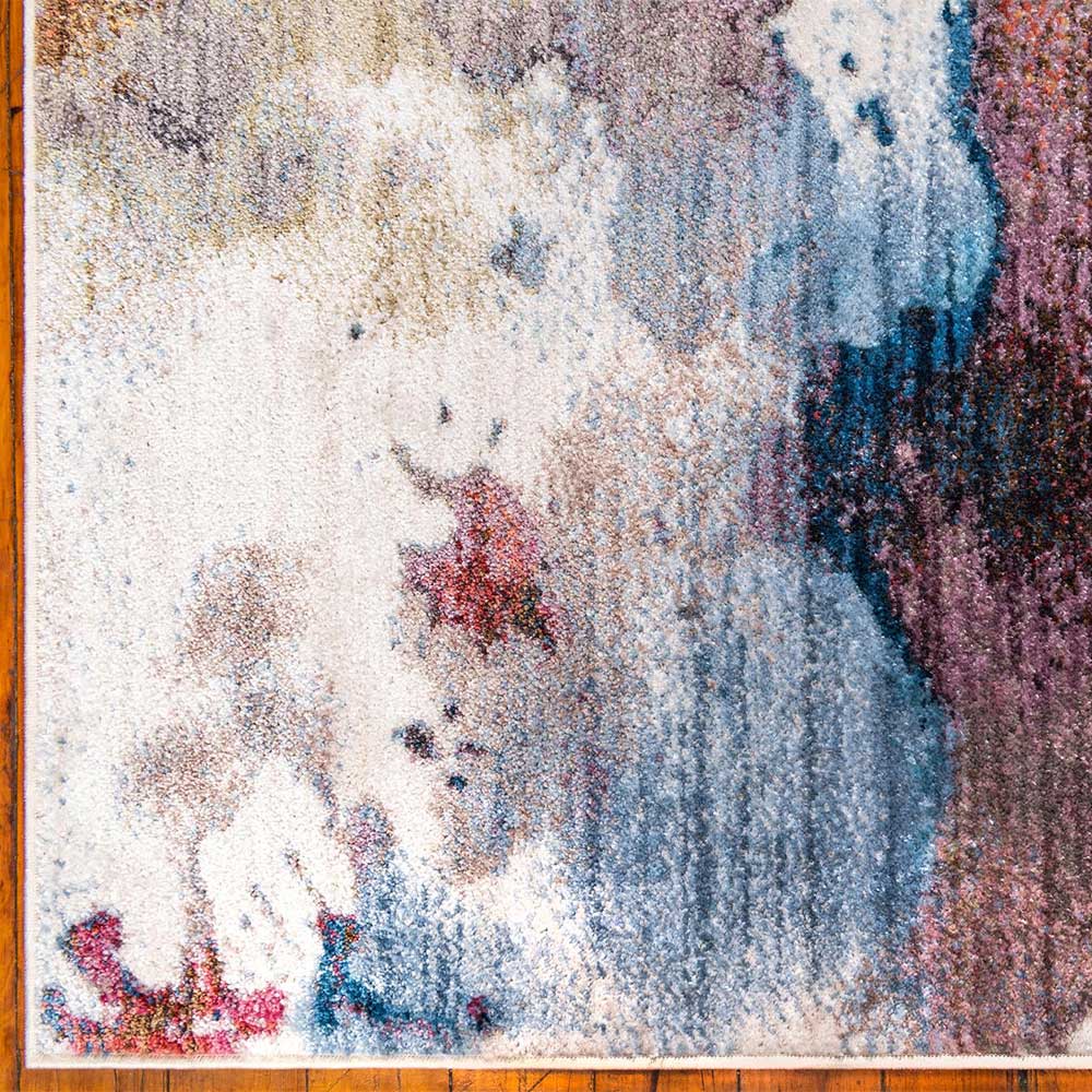 Teppich mit Aquarell Farbklecks Muster - Evillas