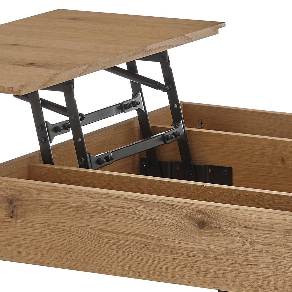 Wohnzimmer Funktionstisch mit hochklappbarer Tischplatte - Bonney