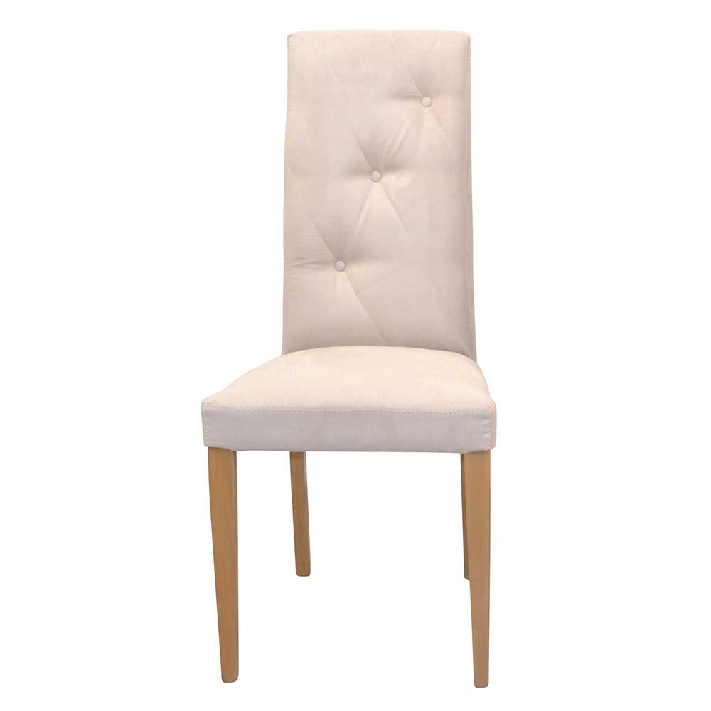 Eleganter Stuhl in Beige - Mero (2er Set)
