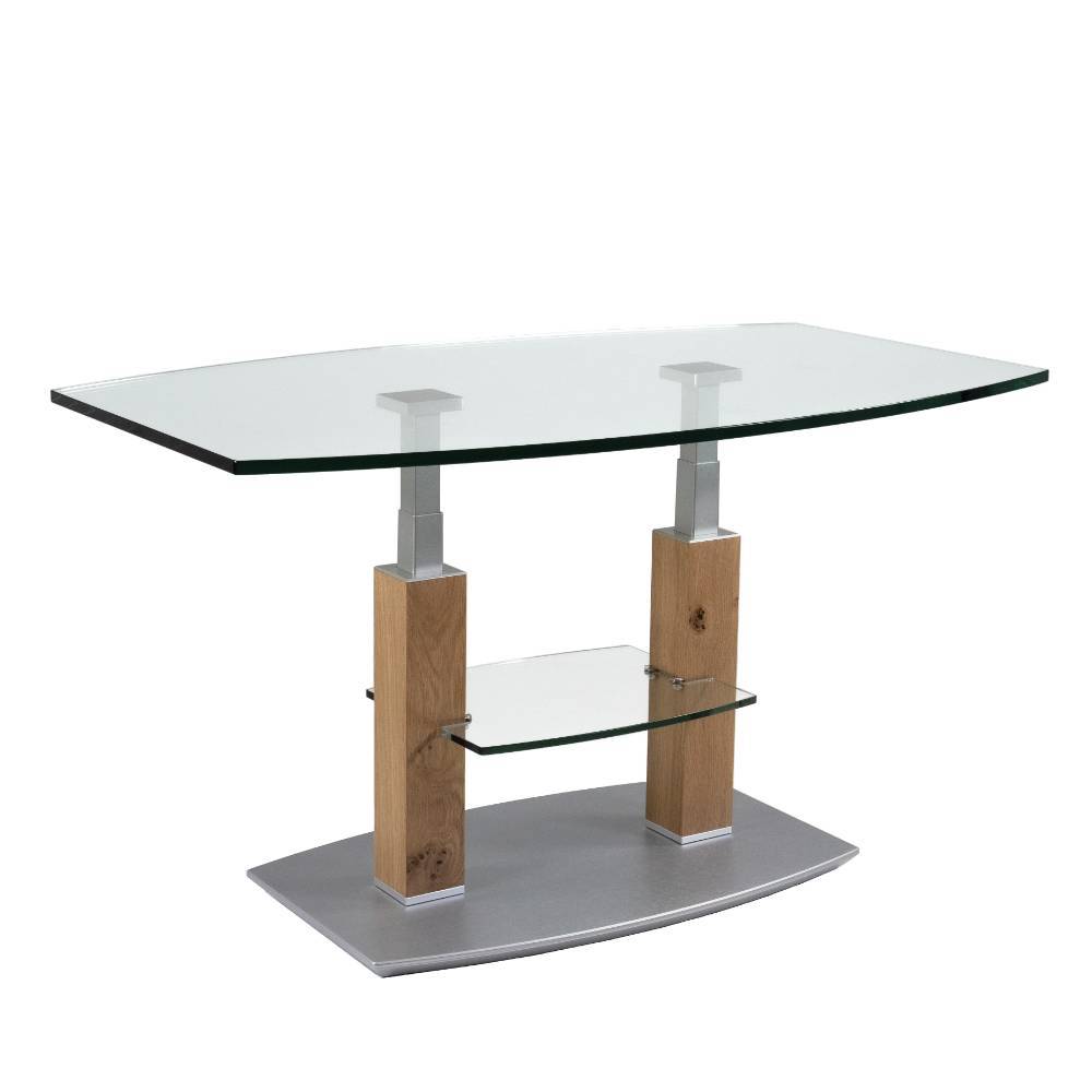 Glas-Couchtisch höhenverstellbar - Estravo