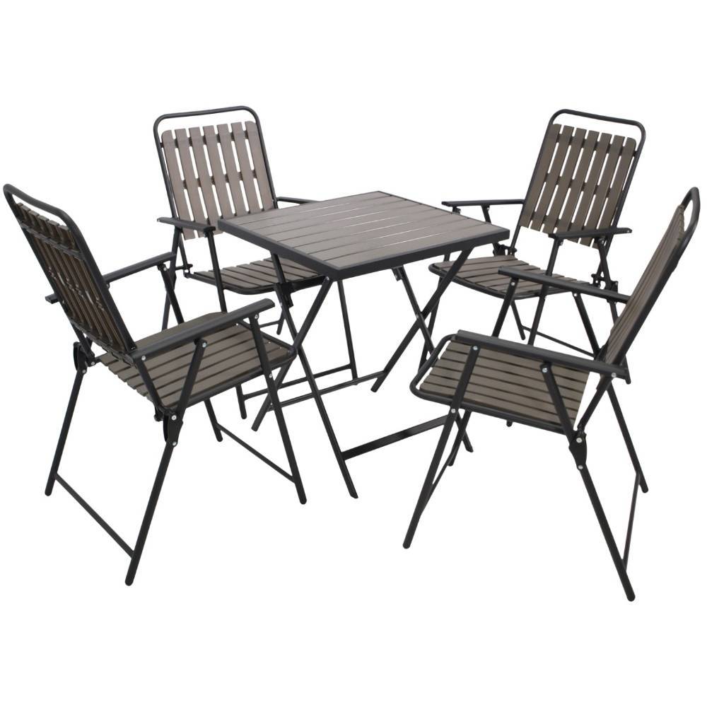 Klappbare Gartenmöbel im Set - Baconao (fünfteilig)