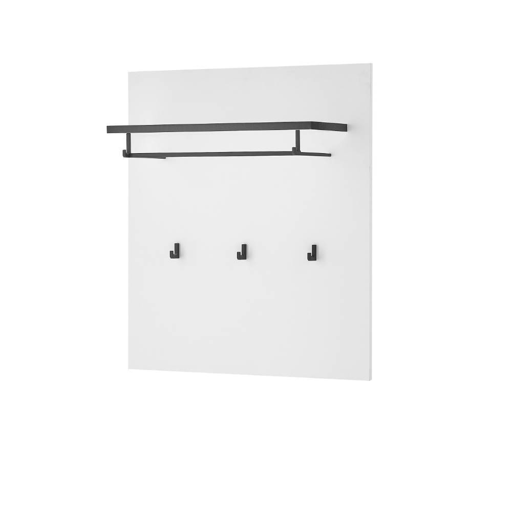Wandgarderobe in Weiß mit Anthrazit - Ingmesan