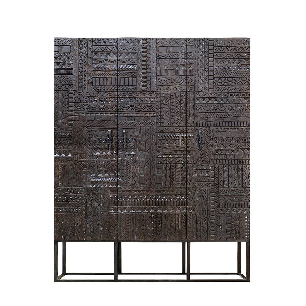 Design Schrank in Walnuss Braun - Solu