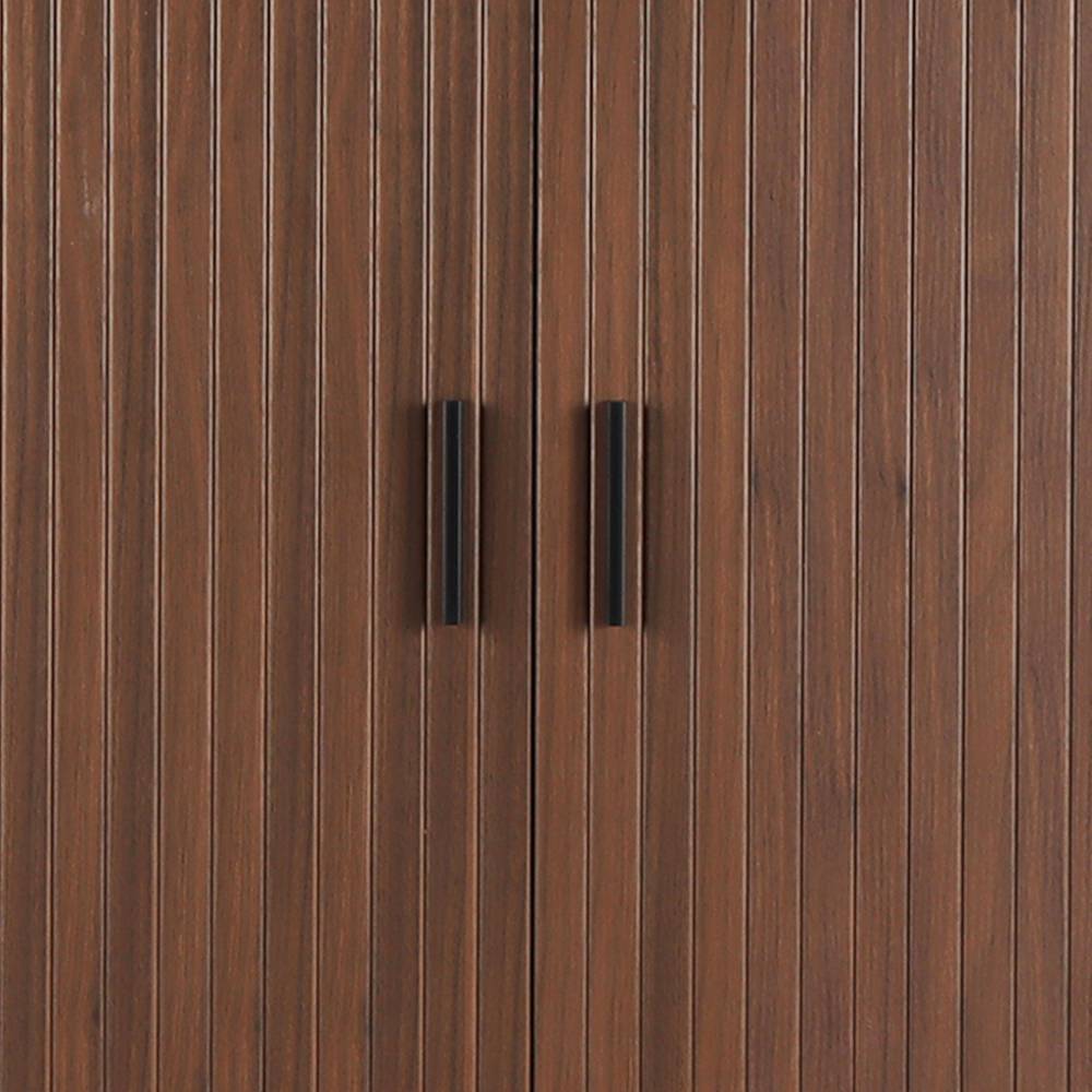 Ovales Highboard mit Schiebetüren - Arura