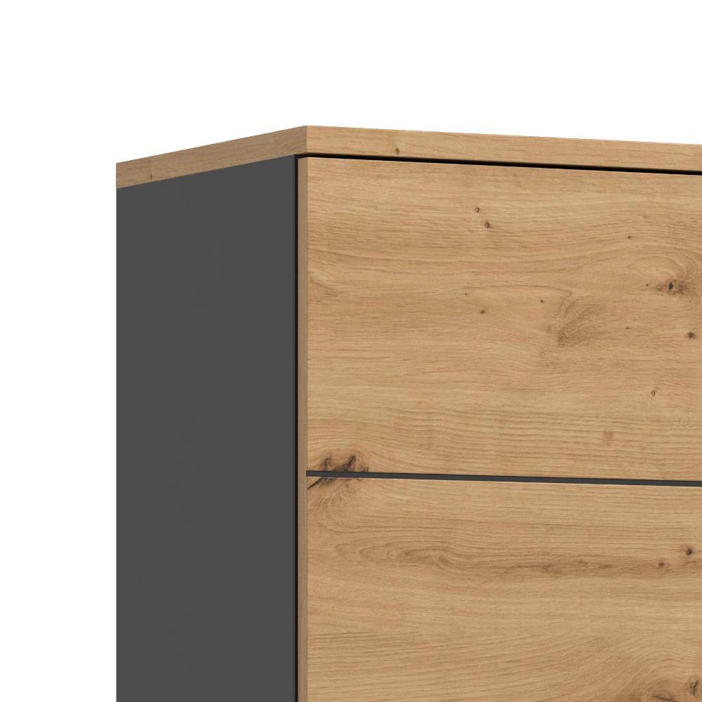 Badezimmer-Hochschrank zweifarbig - Norja
