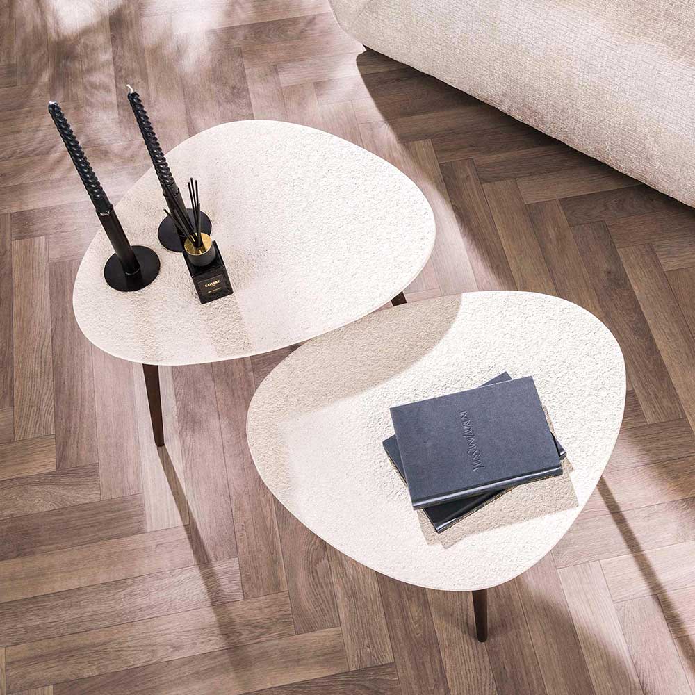 Wohnzimmer Tisch Duo in Wankelform - Percos (zweiteilig)