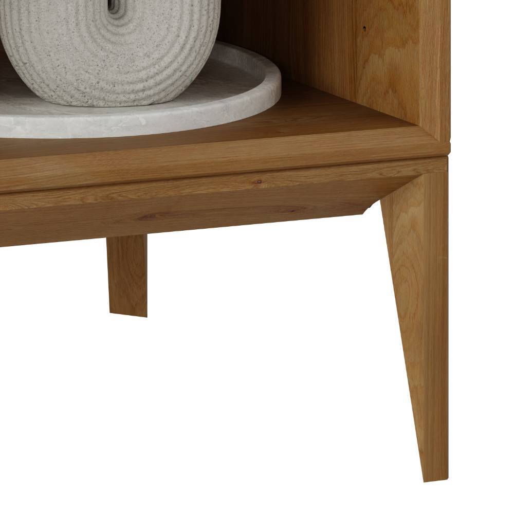 Eichenholz Regal mit 90 cm Breite - Nadele