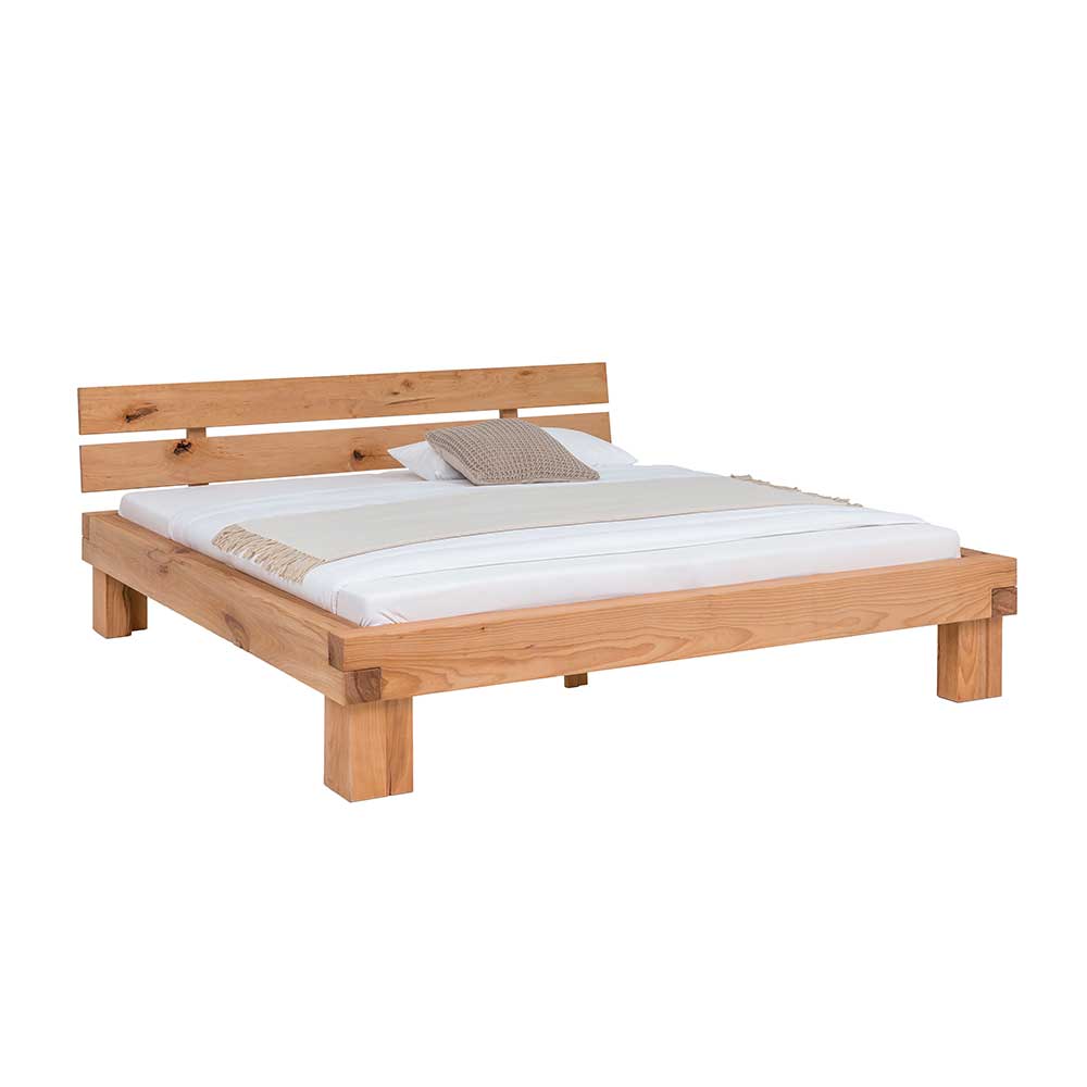 Massivholz-Bett aus Buche 90x200cm Handarbeit Extrem robust Holzbett massiv 