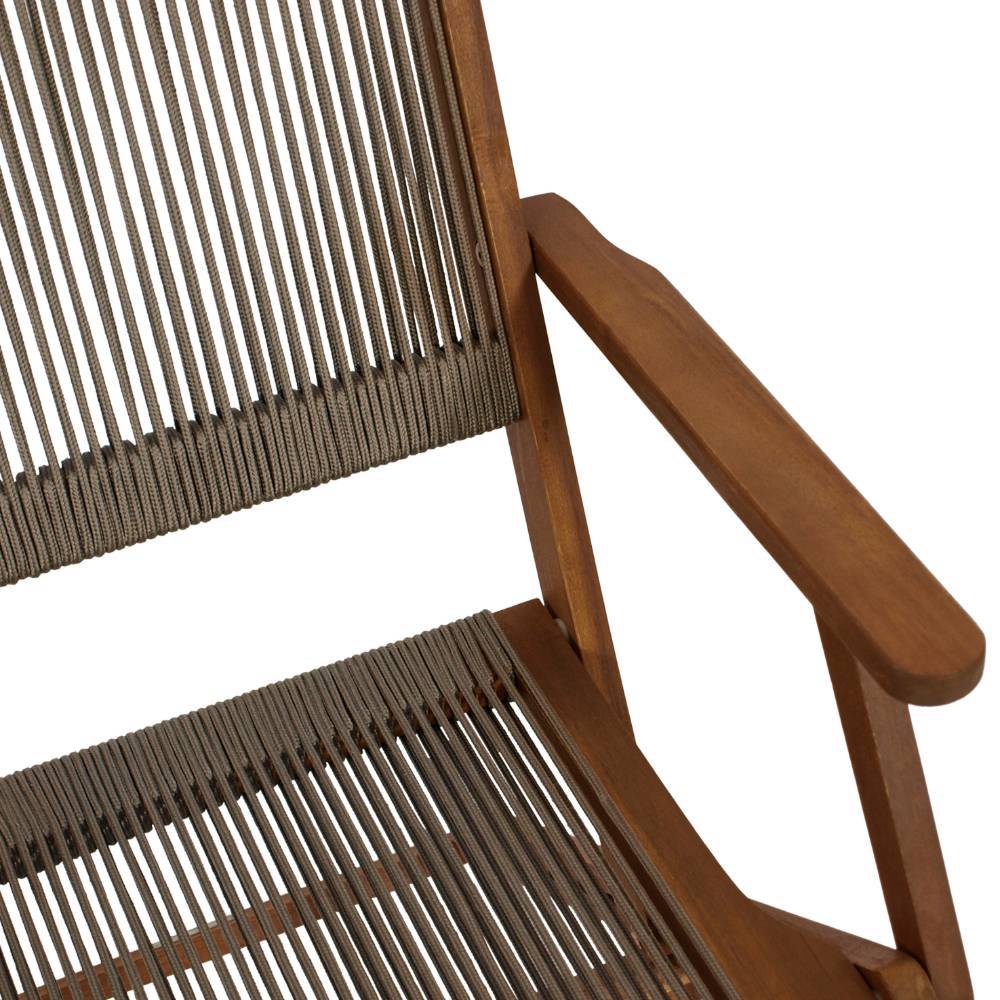 Scandi Chic Gartenstühle mit Kordel Bespannung - Sacalobra (2er Set)