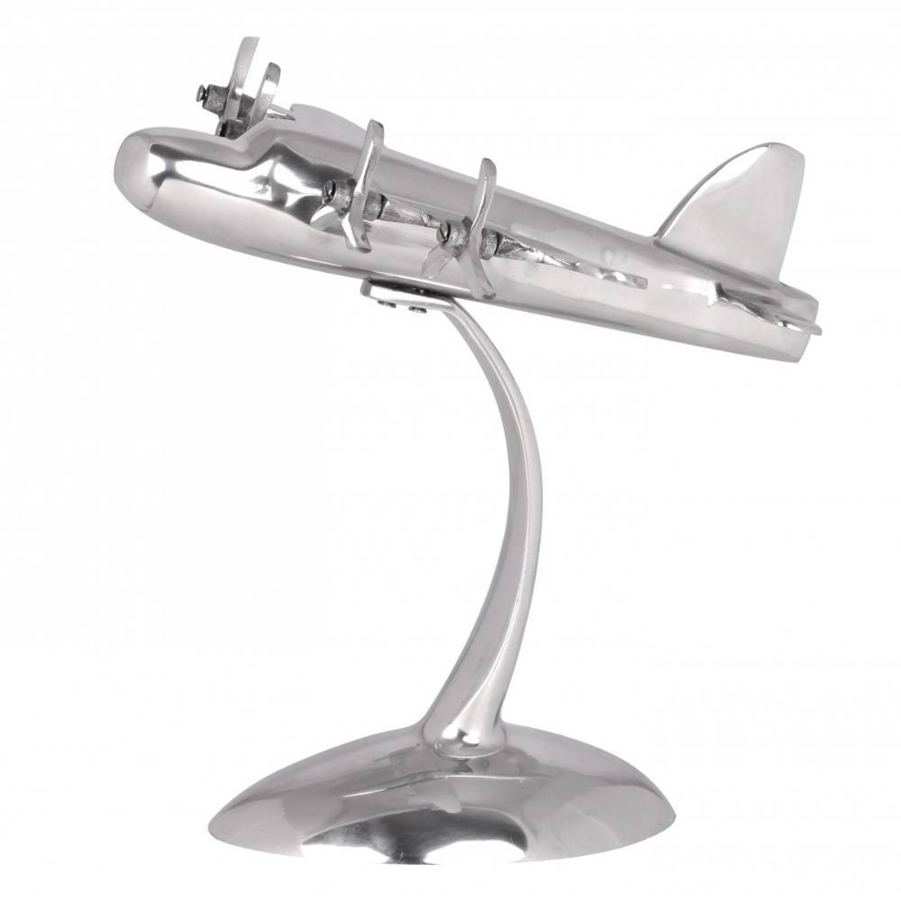 Tischskulptur Flugzeug aus Aluminium - Eloreen