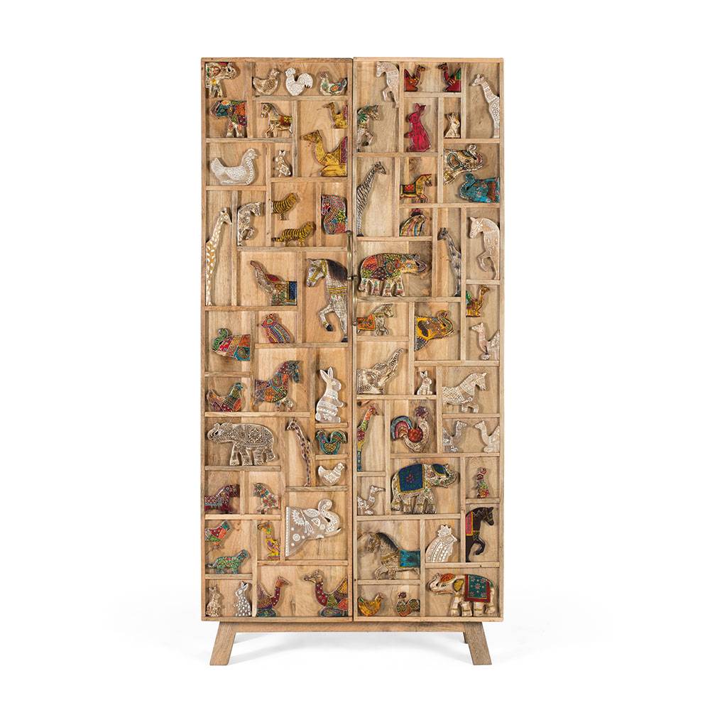 Design Schrank mit Tier Dekor - Widama
