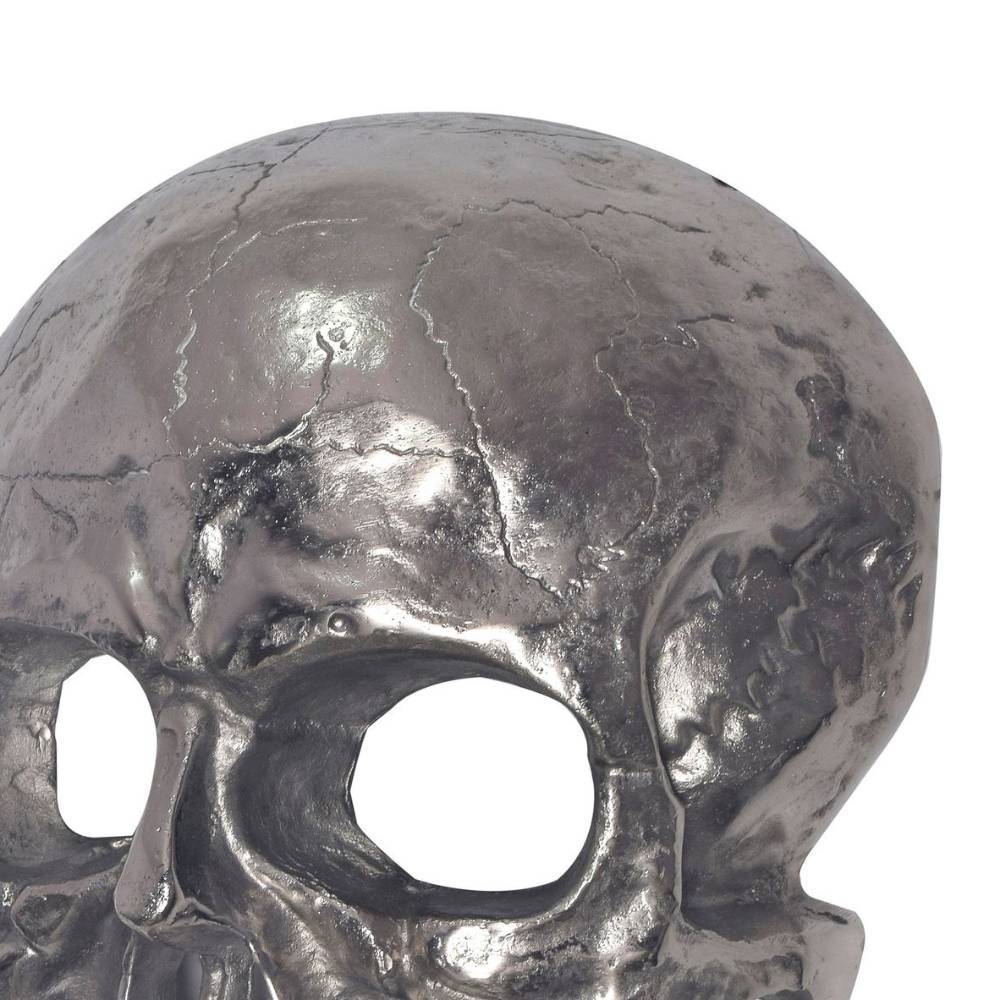 Totenkopf Wanddekoration in Silber - Prozatur