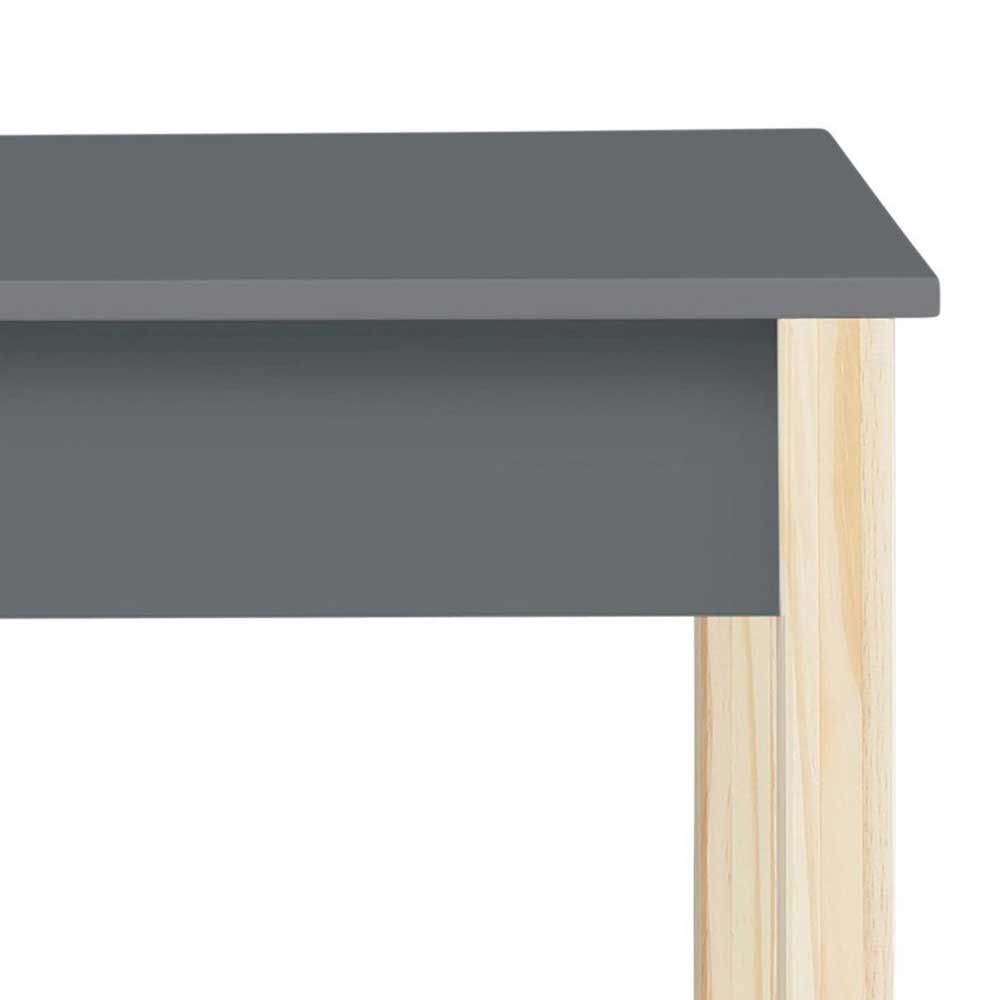 Schreibtisch in Grau mit Kiefer - Bradley