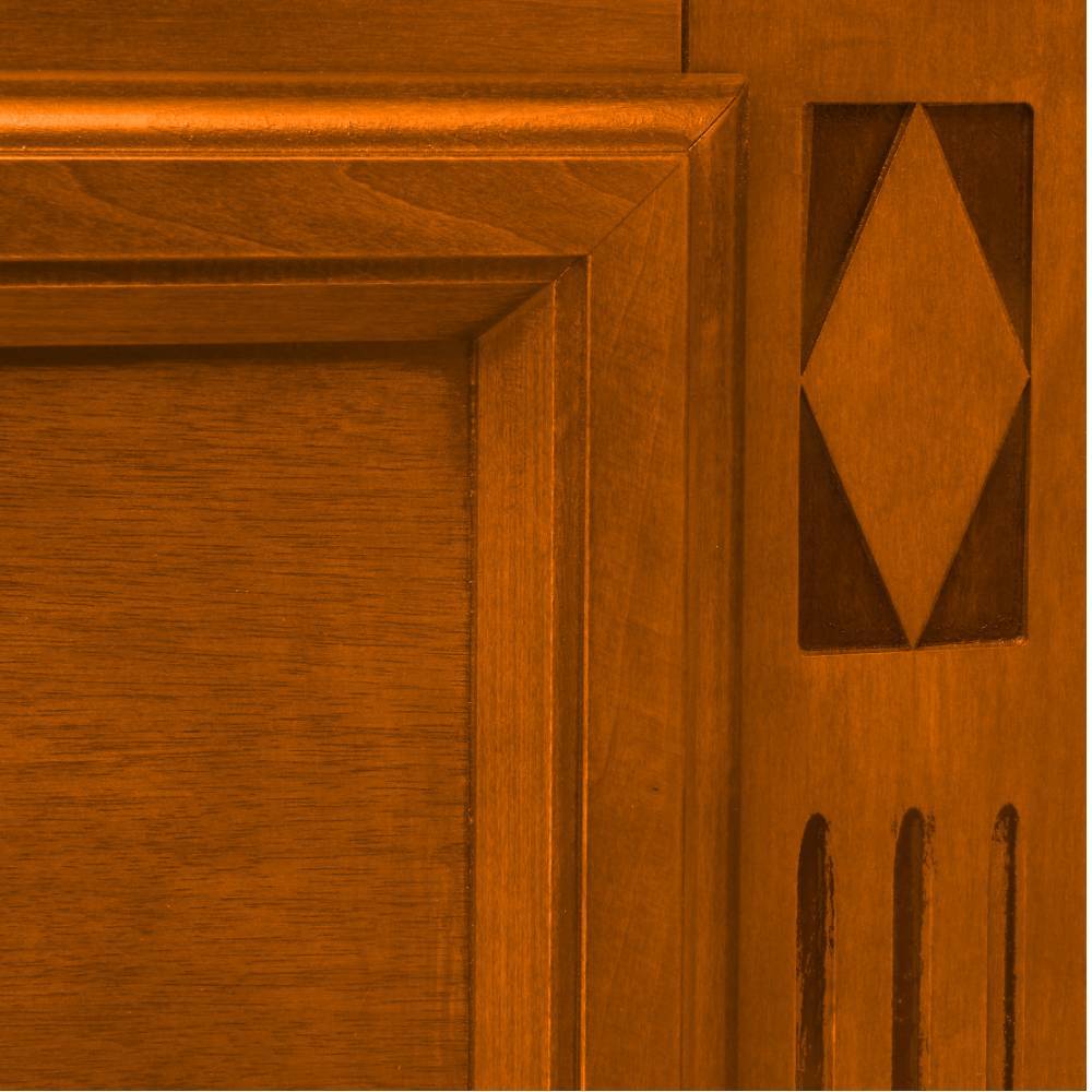 Vitrinenschrank in Kirschbaumfarben - Manukau