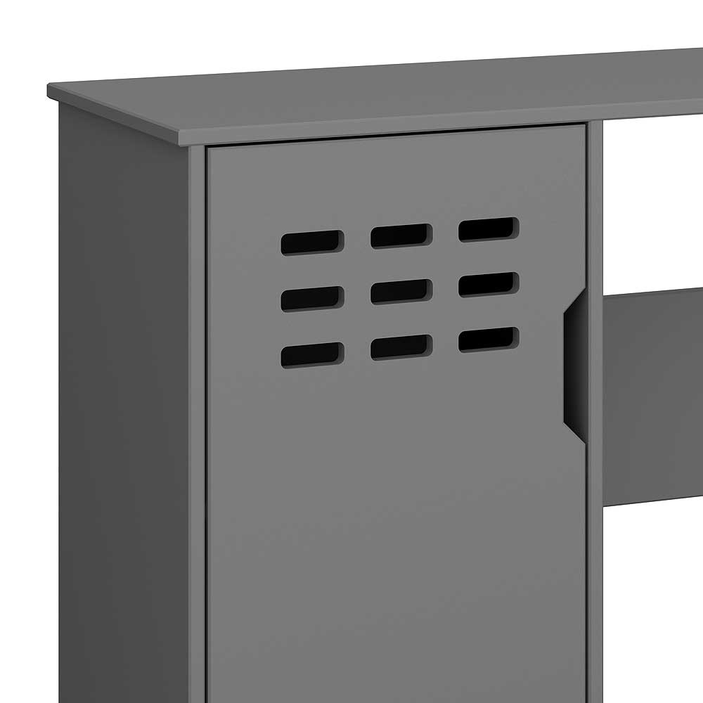 Skandi Schreibtisch in Grau 123x40 cm - Niento