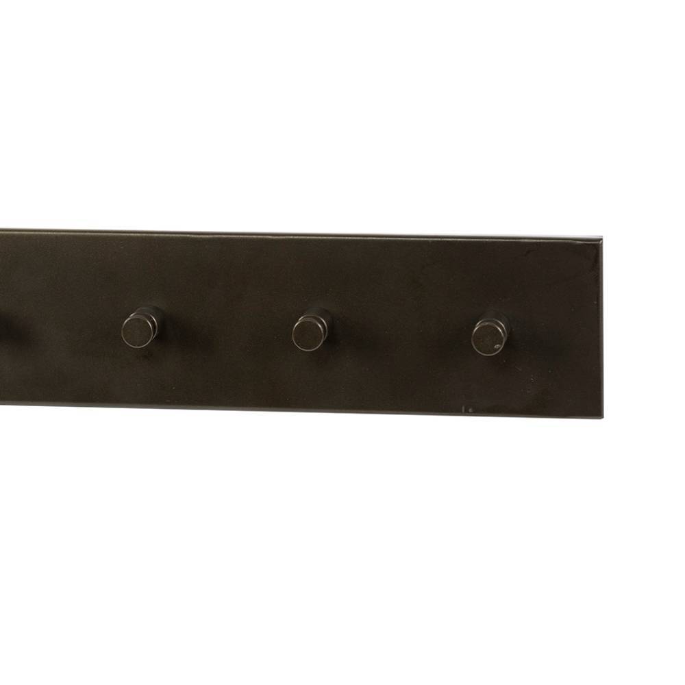 Hakenleiste in Dunkelbraun Bronze mit robusten Haken für Flur und Diele – Matic