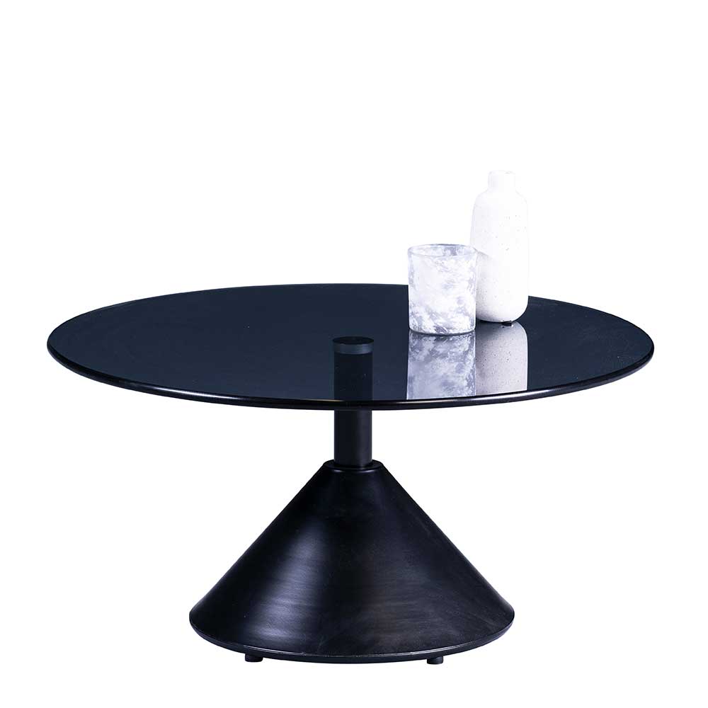 Säulentisch Couchtisch mit runder Tischplatte - Guantama