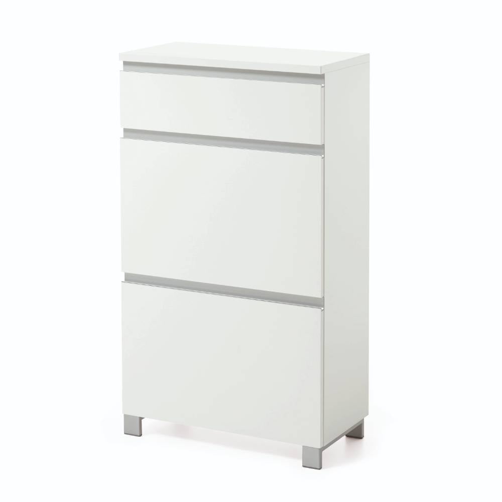 2-Klappen-Schuhschrank in Weiß - Holdywas