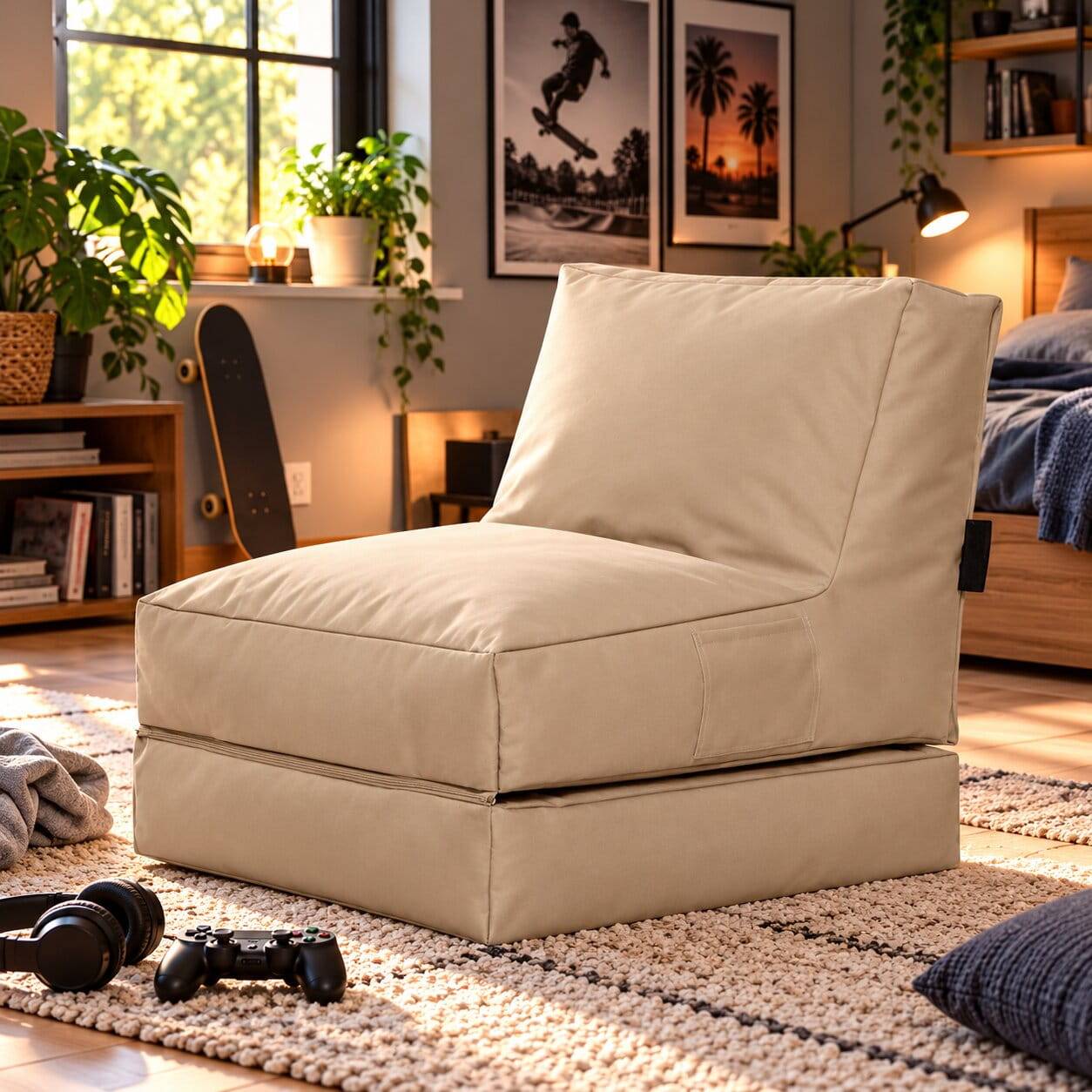 Outdoor Sitzsack Liege Marius in Khaki