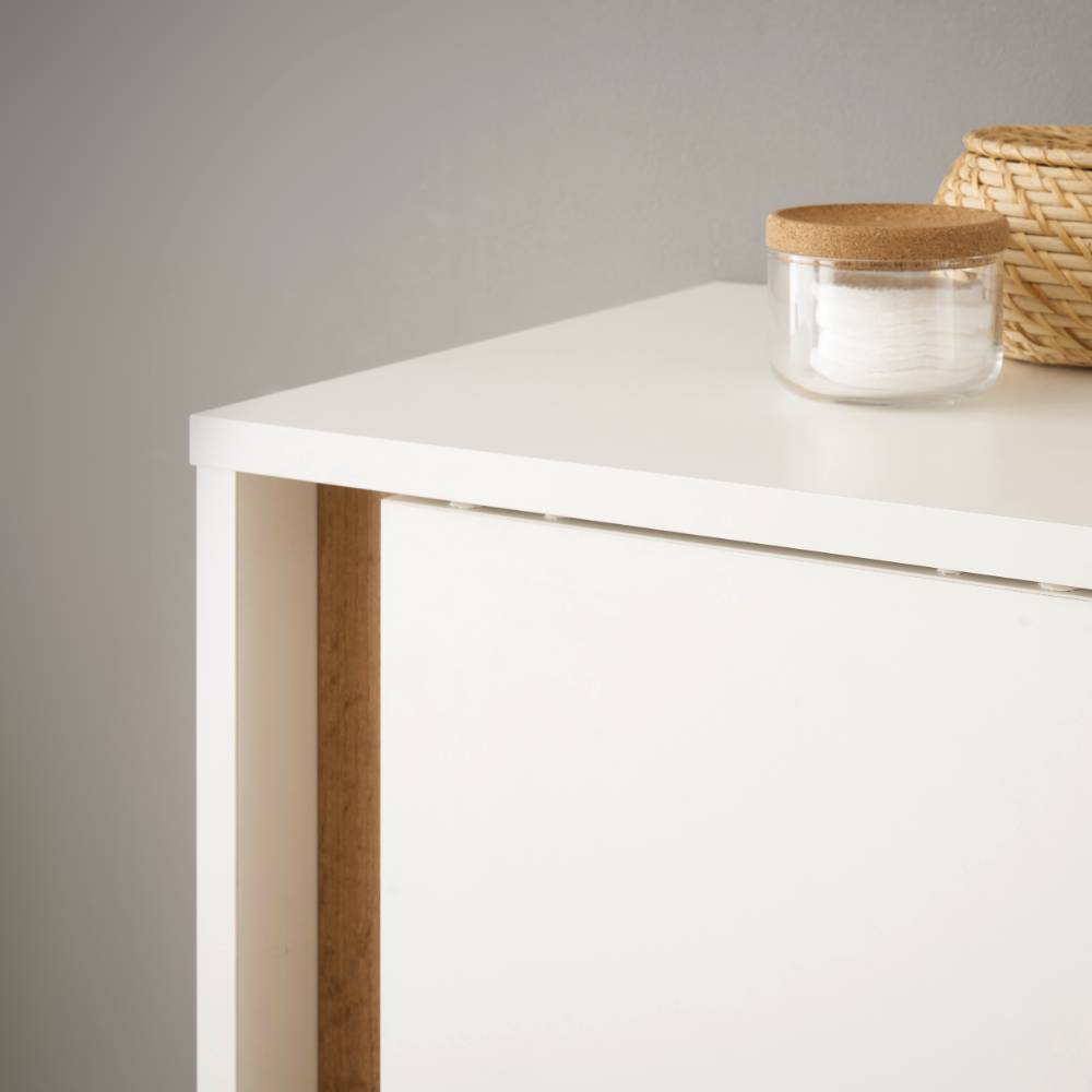 Badezimmer Midischrank in Weiß - Nonessia