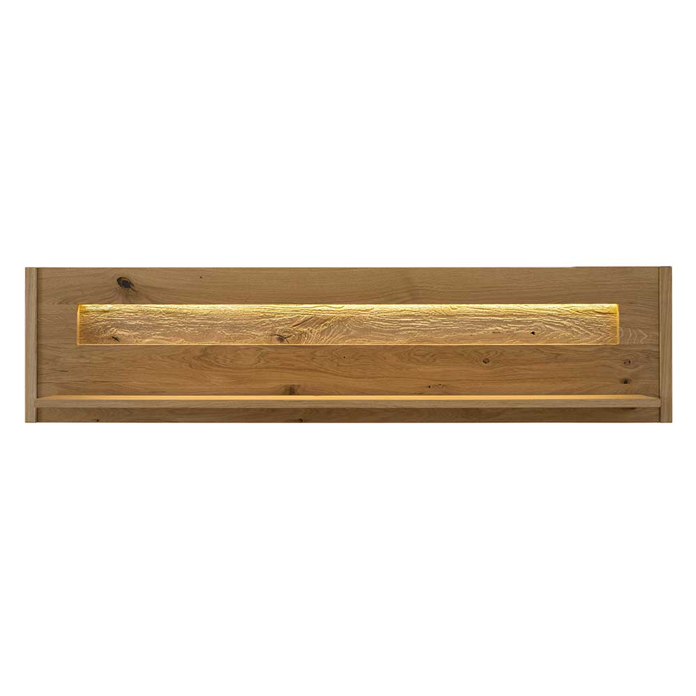 Wildeiche Wandboard geölt - 156 cm breit - Obinson