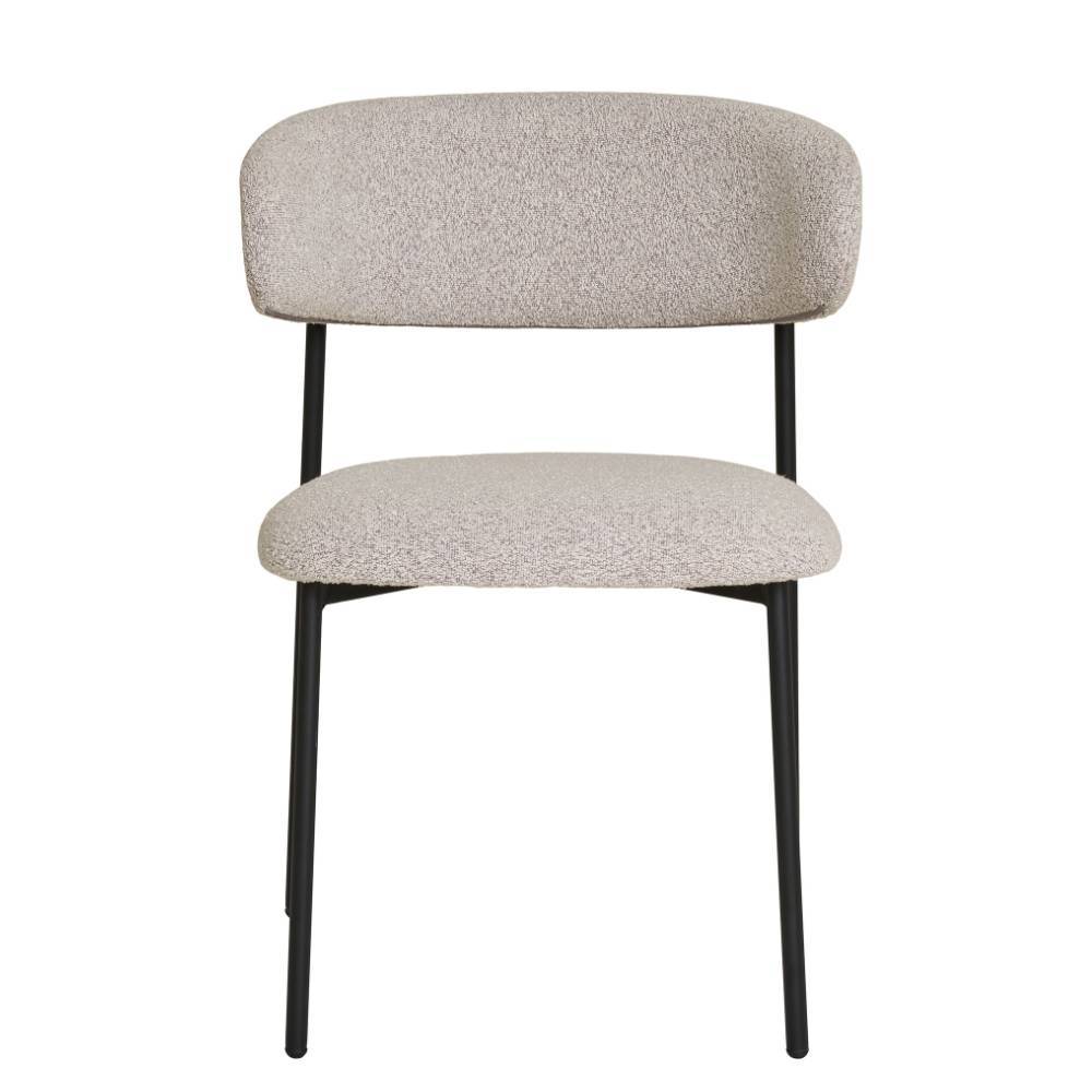 Esszimmerstuhl in Beige und Schwarz - Ioana (2er Set)