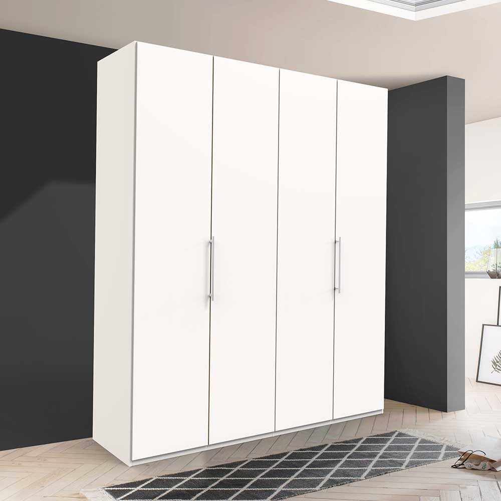 Weißer Schlafzimmer Kleiderschrank mit Falttüren - Donpiave