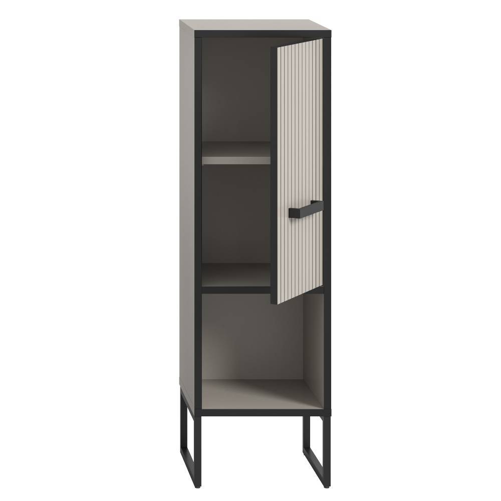 101 cm hoher Badschrank mit Tür und Fach - Xena