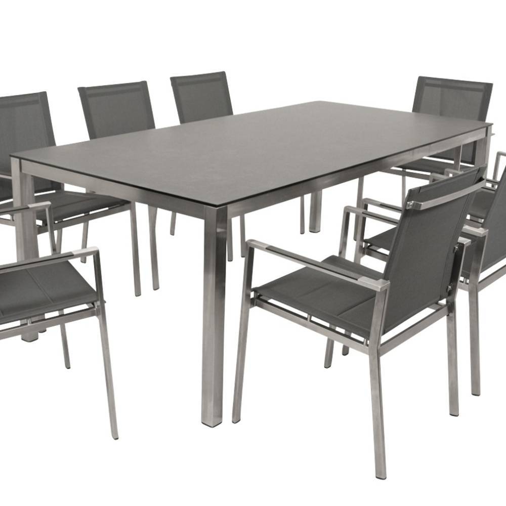 8-Personen-Tischgruppe Set - Lyatea (neunteilig)