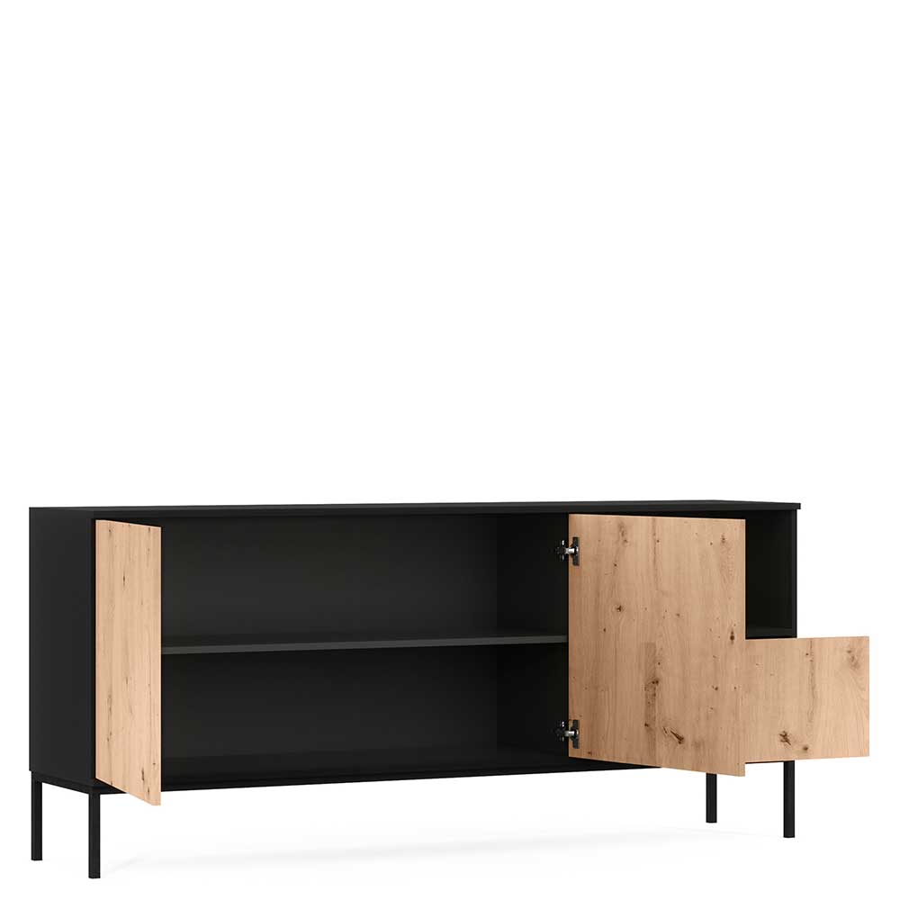 Griffloses Sideboard in Wildeiche Optik - Cavan