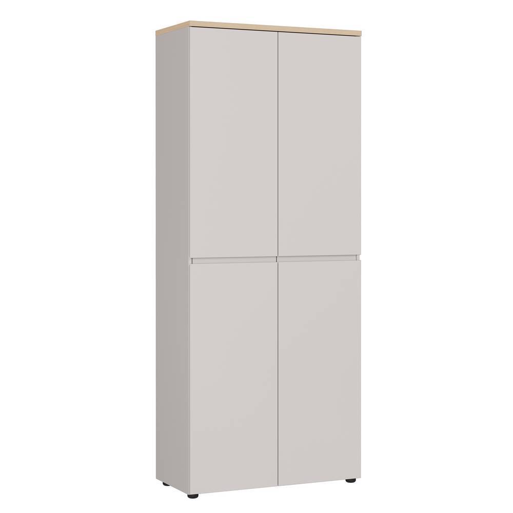 4-türiger Aktenschrank in Hellgrau - Andradan