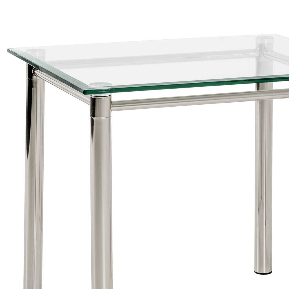 60x53x50 cm Tisch mit Platte aus Glas - Marocana