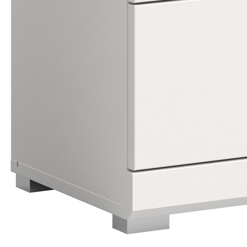 Waschbeckenschrank & Spiegel in Weiß - Henriette (zweiteilig)