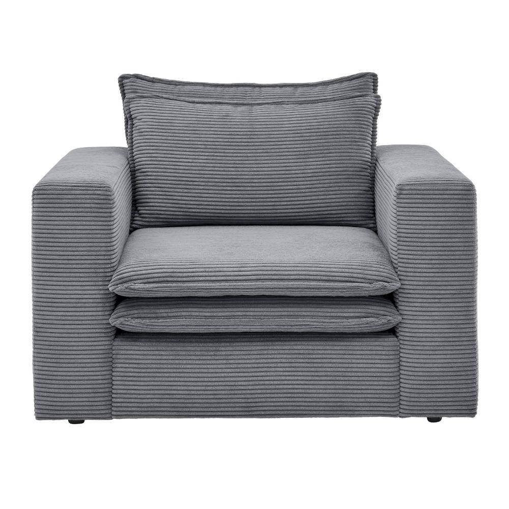 Cord Sessel in Anthrazit - Ruffos
