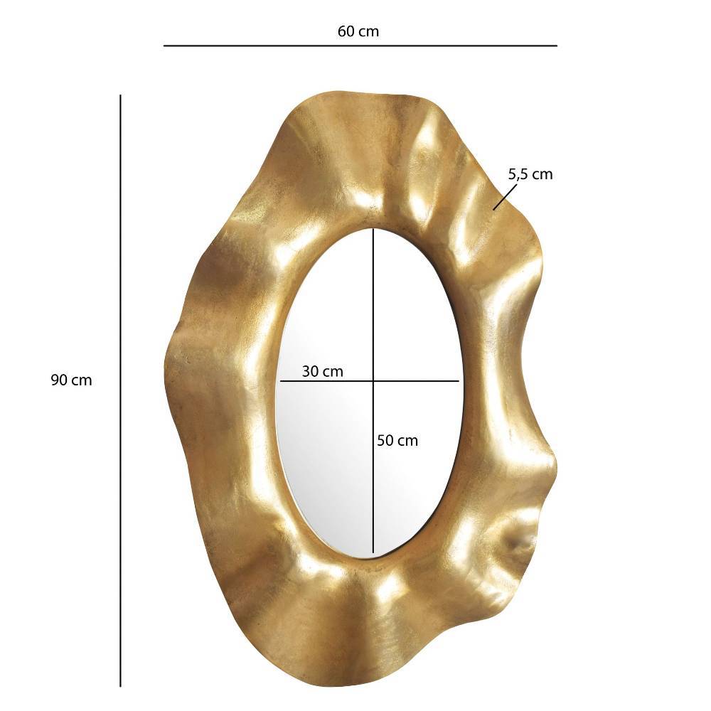 Design-Spiegel mit breitem Rahmen - Jelenora
