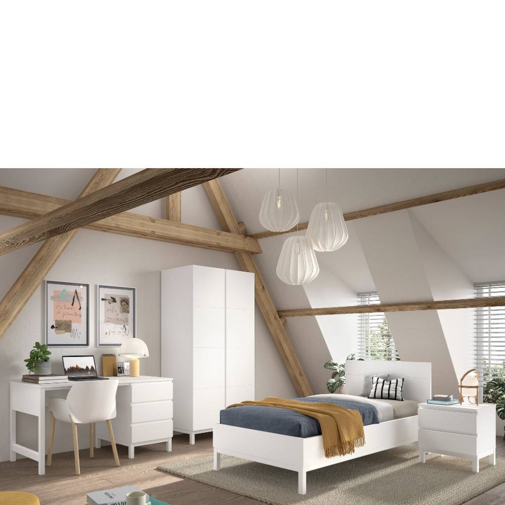 Komplettes Jugendzimmer Möbelset - Crocinol (vierteilig)