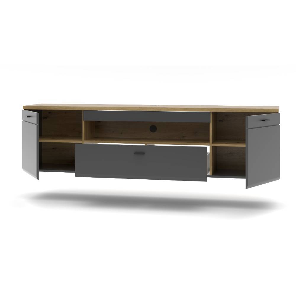 Design Wohnwand Kombi modern - Azar (achtteilig)