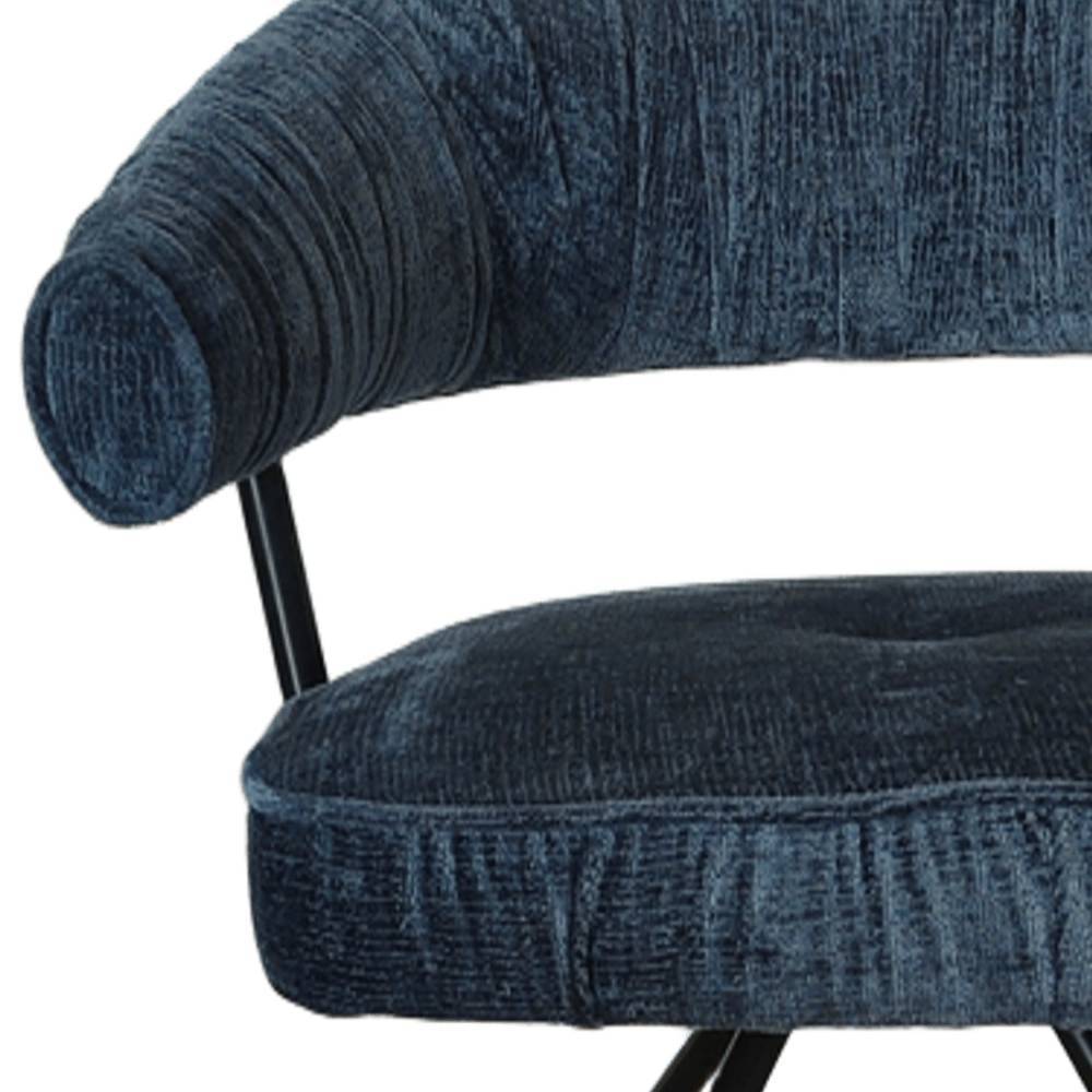 Federkern-Polsterstühle in Blau - Anisa (2er Set)