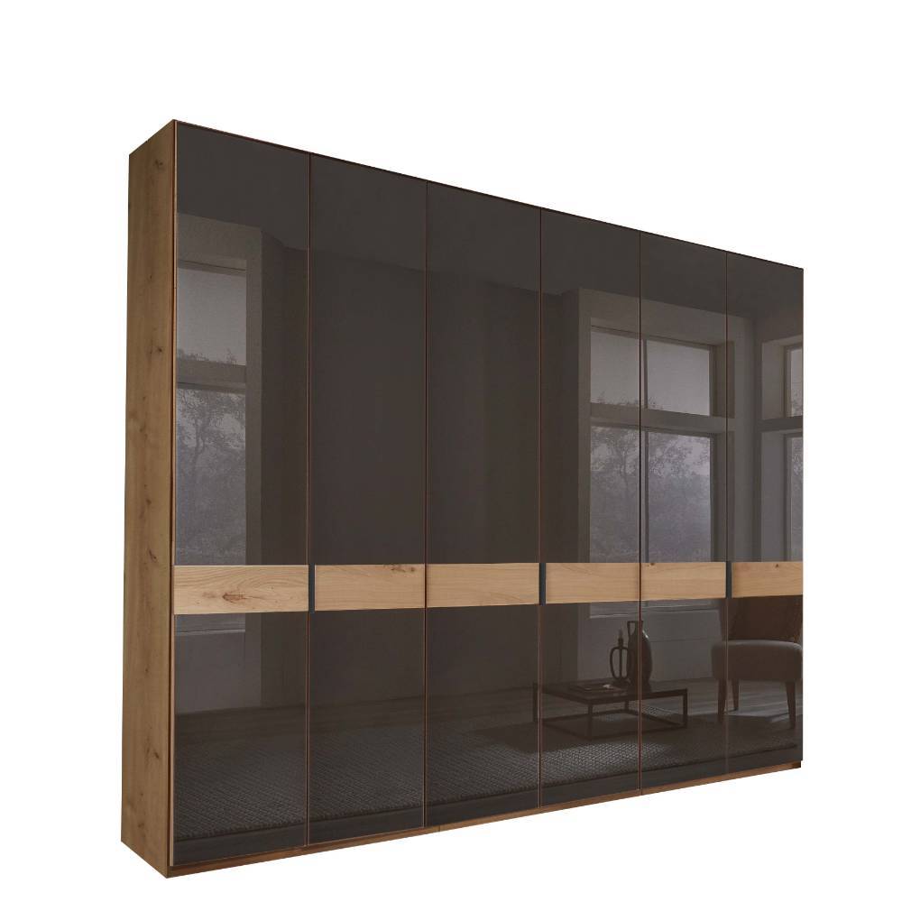 Glasfront-Kleiderschrank mit sechs Türen - Vutonia