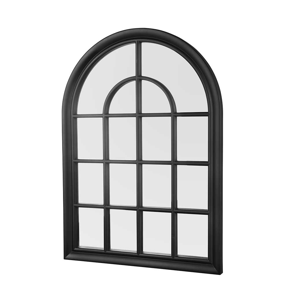 Spiegel im Sprossenfenster Design in Schwarz - Helina