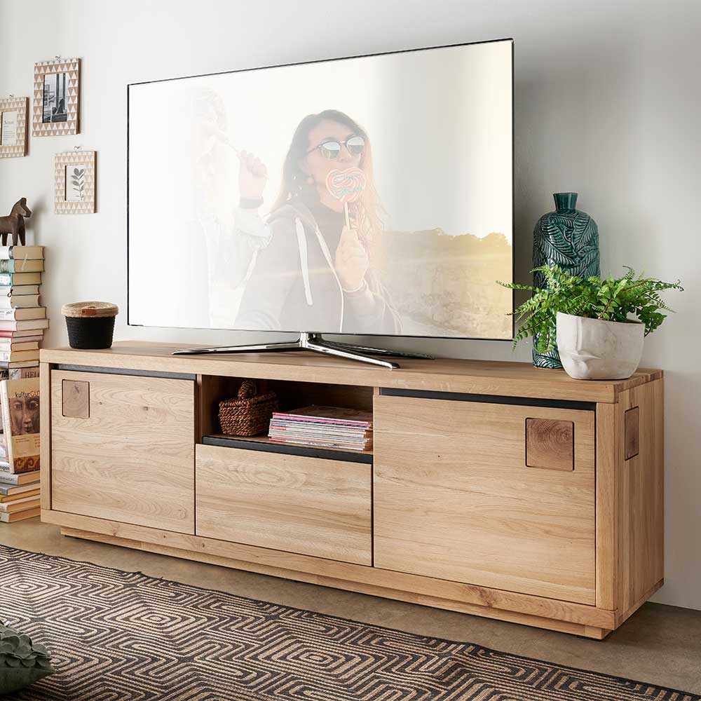 170x56x40 Fernsehboard aus Wildeiche Massivholz - Embleys
