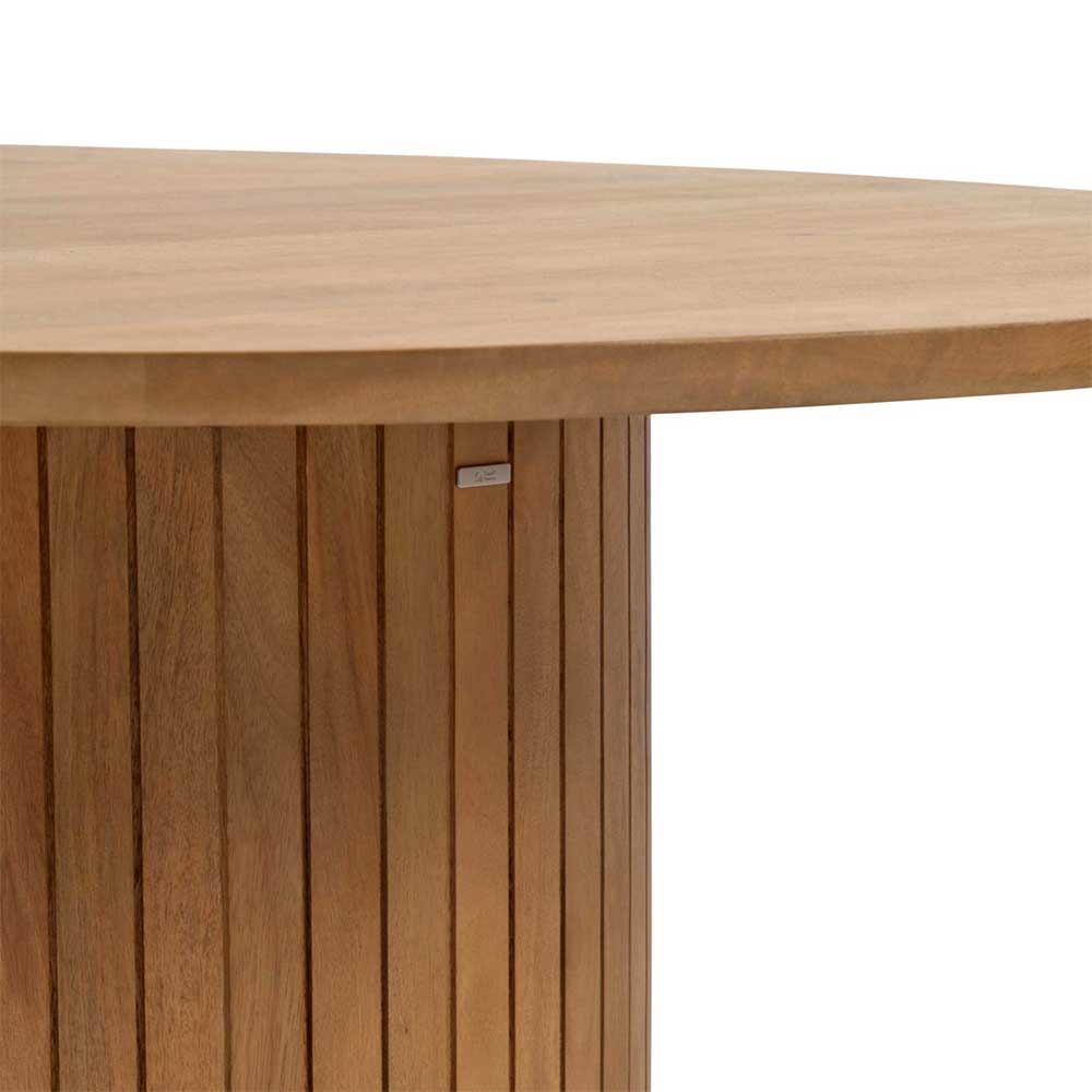 Runder Säulentisch im Skandi Design - Ilvenda