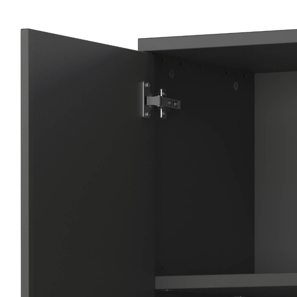 Büroschrank in Dunkelgrau mit Schwarz - Espnoz